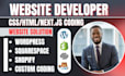 add custom HTML CSS js code to shopify, wordpress, squarespace website developer