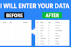 clean, organize, and prepare your data in excel, CSV