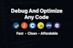 write debug and optimize code in any programming languages
