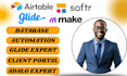 be your airtable softr database integration interface glide expert adalo expert