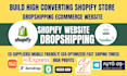 build automated shopify dropshipping store design ecommerce website development