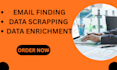 email finding and data enrichment