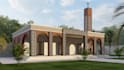 do photorealistic 3d islamic architecture and mosque exterior interior design