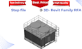 convert step , stp file to revit family rfa