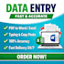 data entry, PDF to word, excel typing