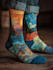 create digital pattern socks design