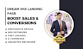 build wix website design, online store and wix landing page