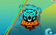 do awesome bear head emblem mascot logo design