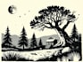 create awesome linocut illustration art