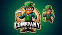 design st patrick day leprechaun mascot logo in 12 hours