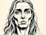 create a portrait print linocut