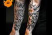 create a tattoo design of tattoo sleeve