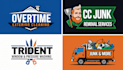 design junk removal and pressure washing logo