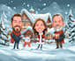 draw christmas cartoon caricature