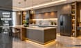 design kitchen interior in 3d and render