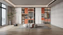 design a 3d modern kitchen, wardrobe, layout, cabinet, pantry 3d rendering, home