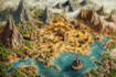 create a high quality fantasy map