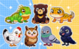 design cute chibi animal character and mascot