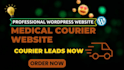 design professional medical courier, logistics, websites