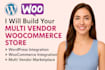 develop a woocomerce wordpress store or multi vendor site with elementor