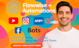 do n8n social media automation n8n youtube automation flowise, ampify n8n bot