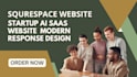 startup ai saas website on squarespace with modern response design