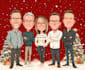 draw christmas cartoon caricature