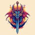 create unique medieval, fantasy, rpg, mmorpg game logo title