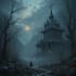 do mystical horror dark environment concept art or landscape