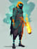 draw 2d game character illustration