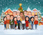 draw christmas cartoon caricature