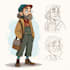 create custom character design and concept art
