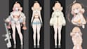 draw high quality furry reference sheet, anthro character sheet, vtuber ref shee