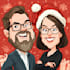 draw unique christmas cartoon caricature