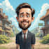 create an cartoon caricature cartoon art