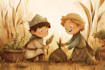 make children book illustration or children book cover