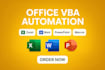 create excel, word, and powerpoint automation using vba macros