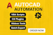 automate autocad drawings using vba or c sharp plugins