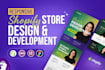 build shopify store or shopify website redesign