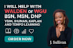do walden or wgu tempo learning, rn, bsn, msn or dnp projects and case studies