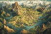 do map illustration map design fantasy map