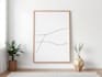 design printable minimal abstract wall art or line art