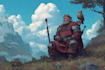 design a fantasy, dark fantasy character concept