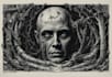 draw dark art illustration with engraving style