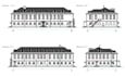 draw 2d autocad building elevations and facade designs
