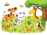 draw animals cartoon illustration