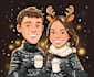 draw christmas cartoon caricature