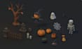 create a 3d low poly kit game asset pack