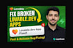develop and fix lovable dev loveable ai  mvp cms with supabase
