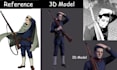 convert 2d image to 3d model to stl scan cleanup model picture to 3d printing